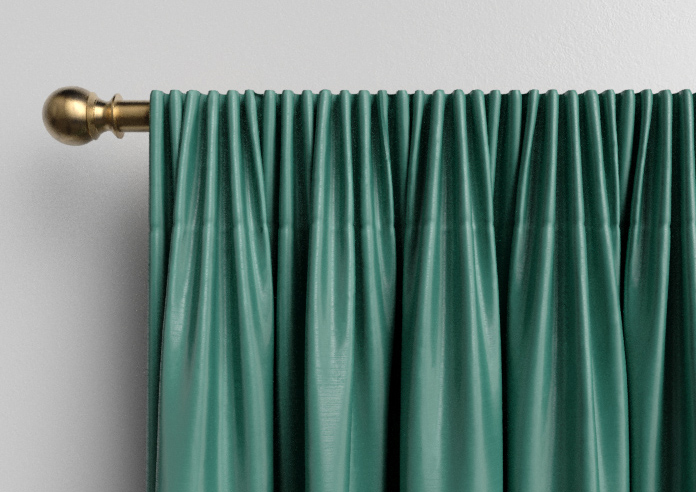 Akoya Faux Silk, Lustre Emerald Green - Made to Measure Curtain - Image 9